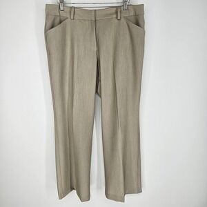 Worthington Petite Modern Fit Dress Pants Tan Trousers Size 12P Career